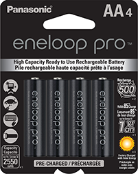 Piles eneloop Pro Ni-MH AAA/Micro (4 pièces, Gaine Bleue), Piles  Rechargeables : : High-Tech